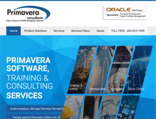 Tablet Screenshot of primaveraconsultants.com
